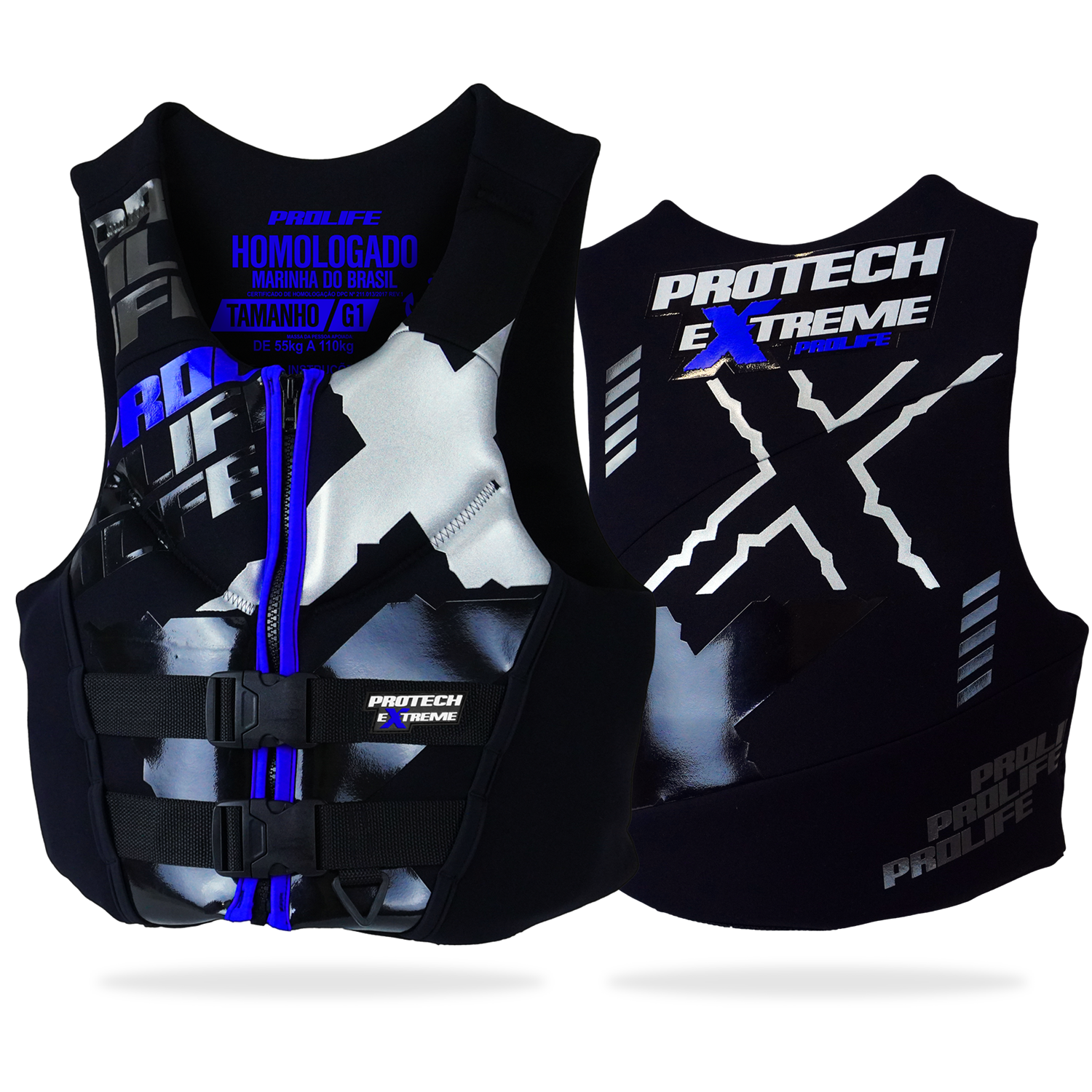 Colete Salva-Vidas Homologado Protech Extreme