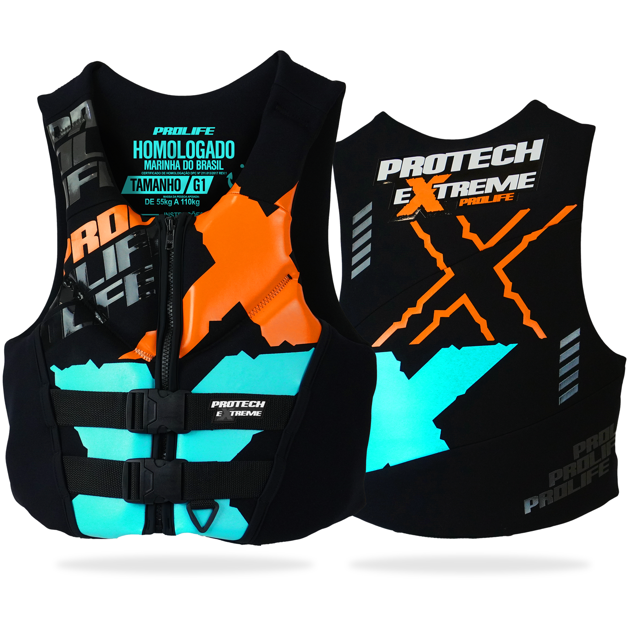 Colete Salva-Vidas Homologado Protech Extreme