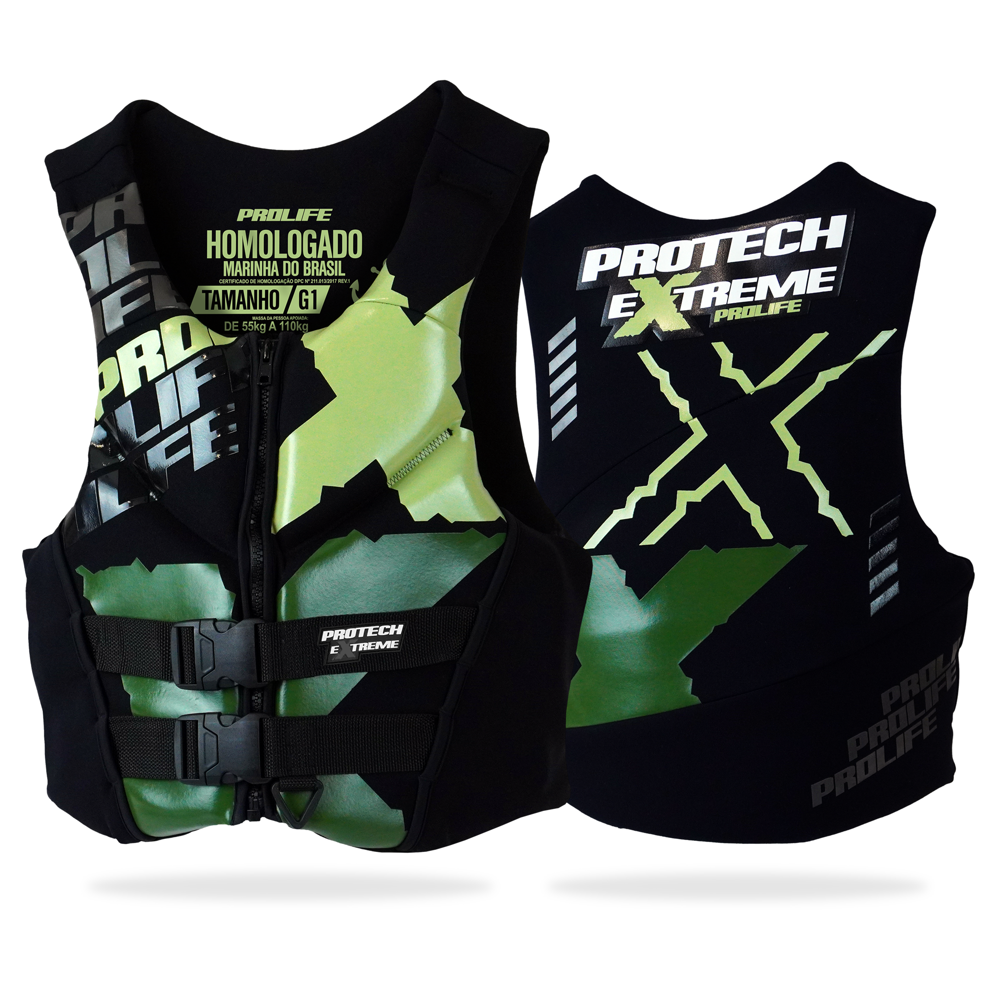 Colete Salva-Vidas Homologado Protech Extreme