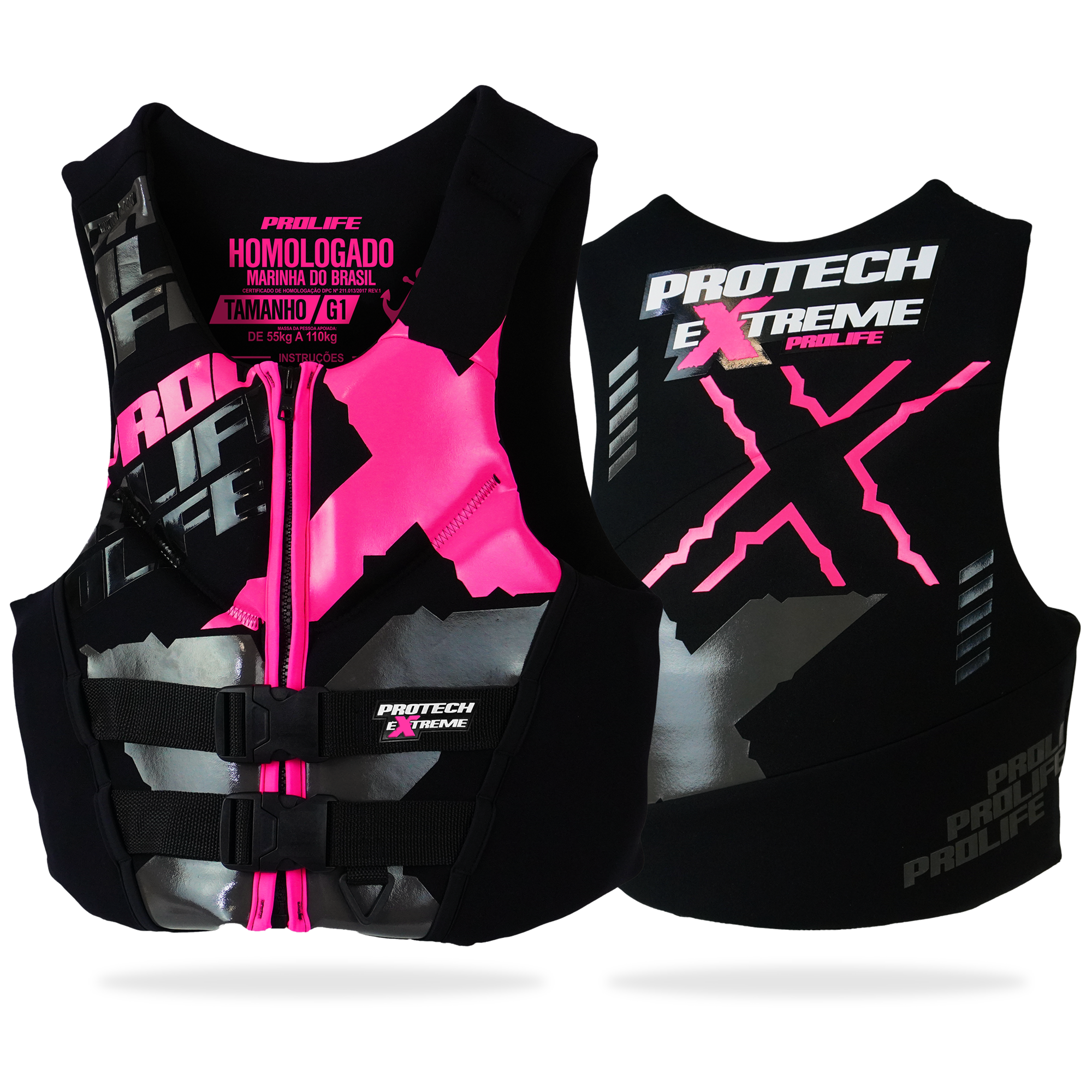 Colete Salva-Vidas Homologado Protech Extreme
