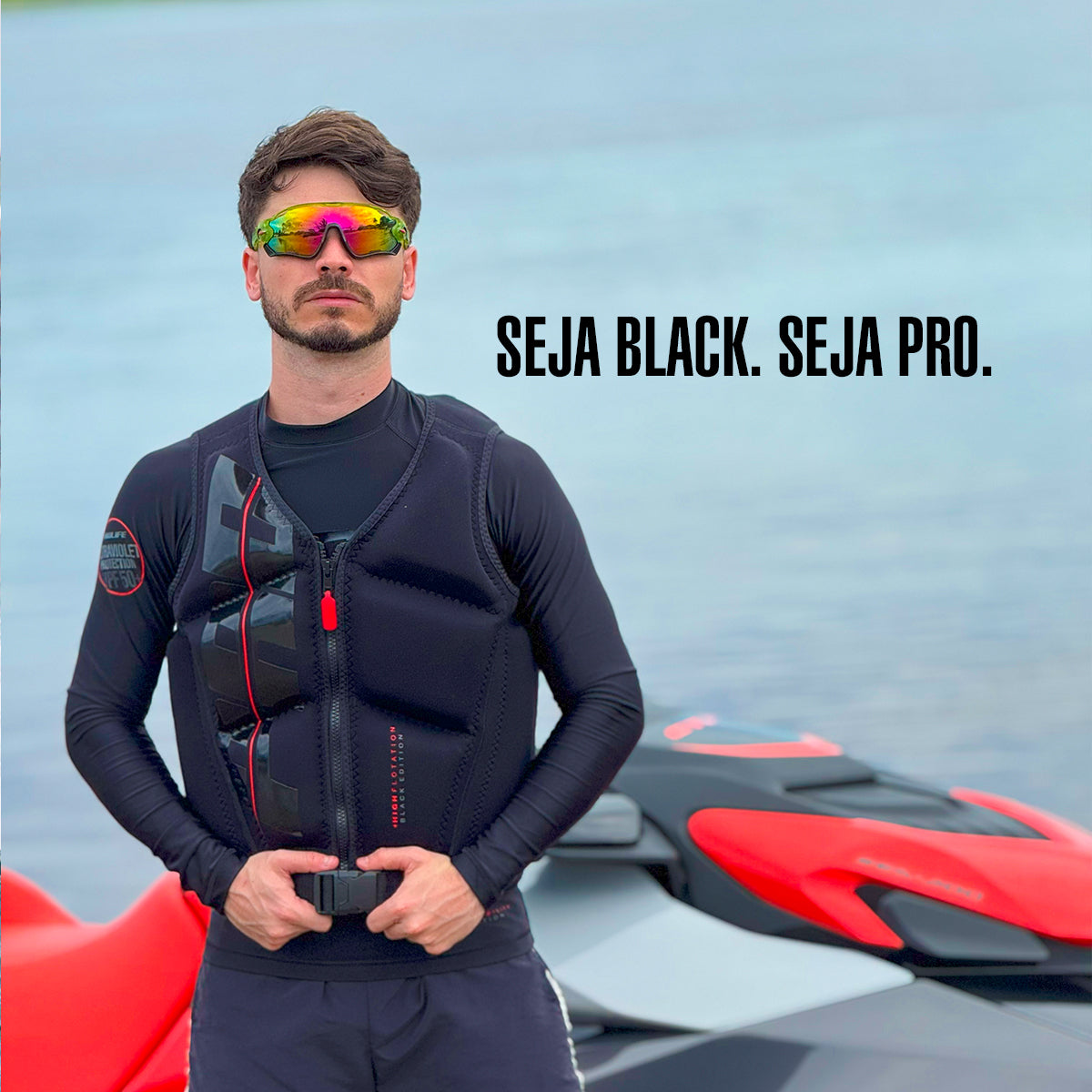 Colete Salva-Vidas Homologado Hydro Black Edition