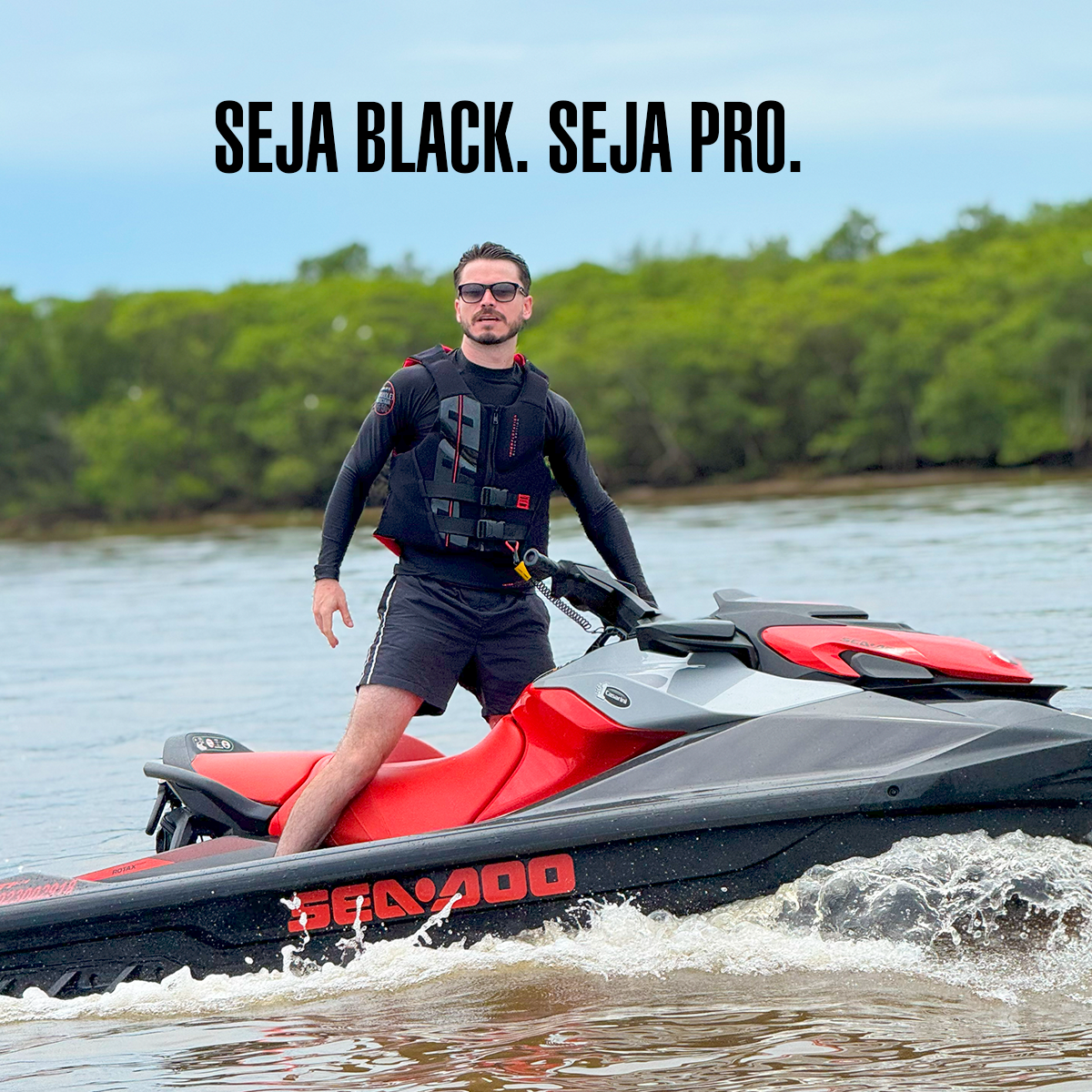 Colete Salva-Vidas Homologado Protech Black Edition