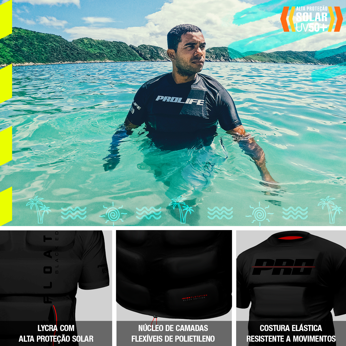 Camisa Flutuadora Floater Black Edition