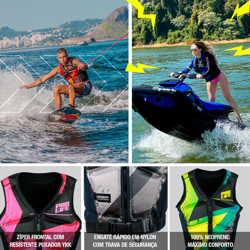 Colete Salva-Vidas Homologado Hydro Citrus