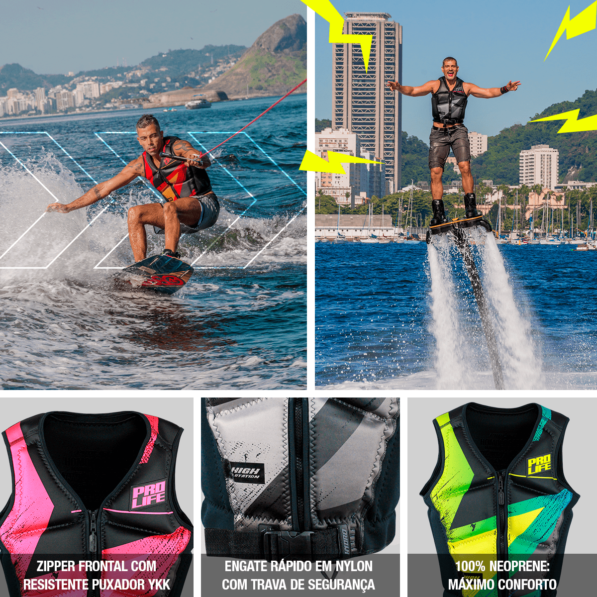 Colete Salva-Vidas Homologado Hydro Citrus