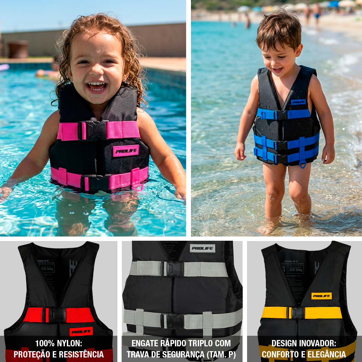 Colete Flutuador Simetria Spectrum Infantil