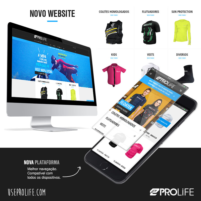 Nova Plataforma - Acesse o novo site da Prolife pelo seu smartphone ou tablet