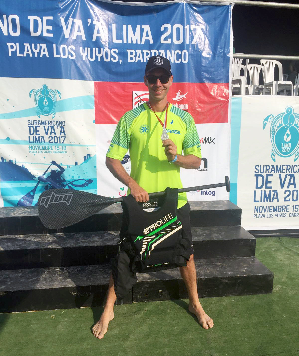 Carlo Castiglioni consagra-se vice campeão sul-americano de Canoa Havaiana 🚣